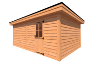 Tuinhuis plat dak 600 x 400cm Tuinhuis plat dak 600 x 400cm