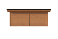 Tuinhuis plat dak 600 x 400cm Tuinhuis plat dak 600 x 400cm