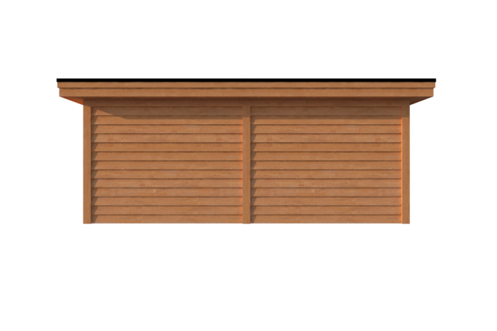 Tuinhuis plat dak 600 x 400cm Tuinhuis plat dak 600 x 400cm