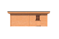 Tuinhuis plat dak 650 x 250cm