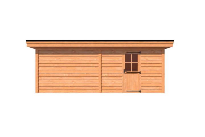 Tuinhuis plat dak 650 x 250cm