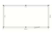 Tuinhuis plat dak 650 x 250cm