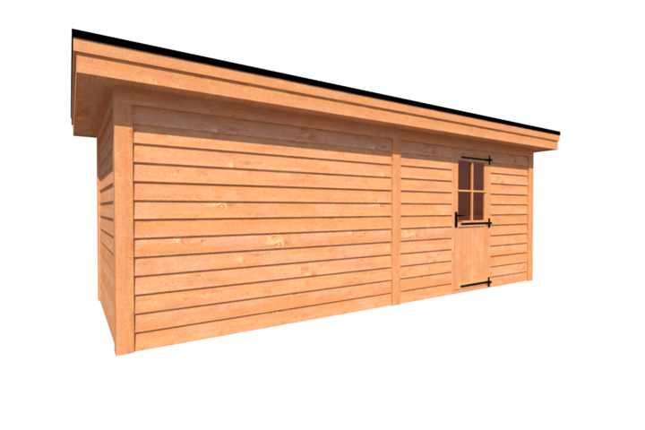 Tuinhuis plat dak 650 x 250cm