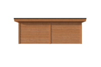 Tuinhuis plat dak 650 x 250cm