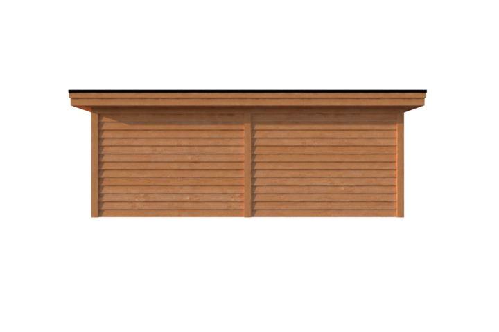 Tuinhuis plat dak 650 x 250cm