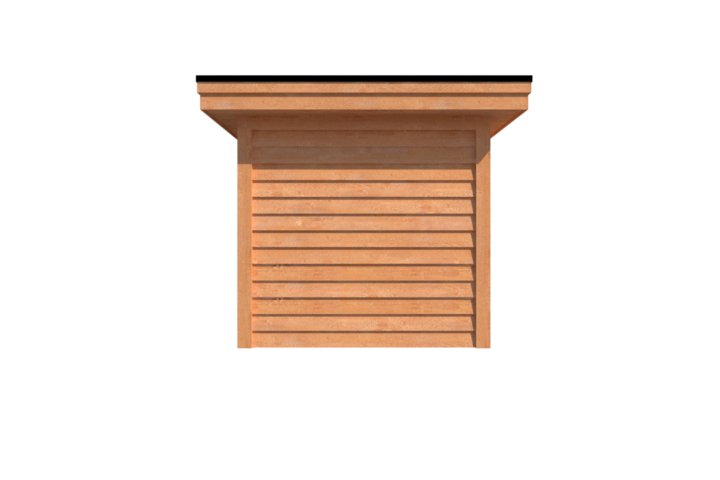 Tuinhuis plat dak 650 x 250cm