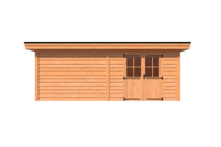 Tuinhuis plat dak 650 x 300cm