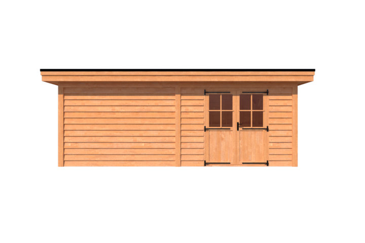 Tuinhuis plat dak 650 x 300cm