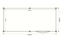 Tuinhuis plat dak 650 x 300cm