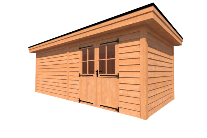 Tuinhuis plat dak 650 x 300cm