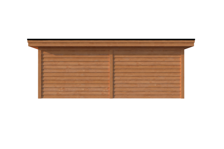 Tuinhuis plat dak 650 x 300cm