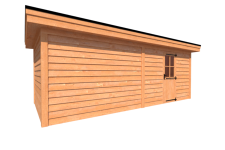 Tuinhuis plat dak 650 x 300cm