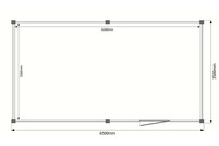 Tuinhuis plat dak 650 x 350cm Tuinhuis plat dak 650 x 350cm