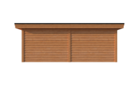 Tuinhuis plat dak 650 x 350cm Tuinhuis plat dak 650 x 350cm