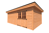 Tuinhuis plat dak 650 x 400cm Tuinhuis plat dak 650 x 400cm