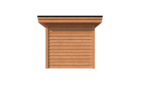 Tuinhuis plat dak 700 x 250cm