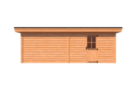 Tuinhuis plat dak 700 x 250cm