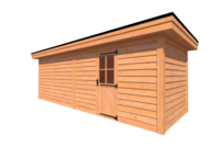 Tuinhuis plat dak 700 x 250cm