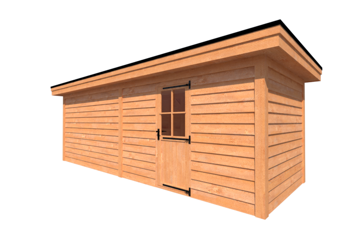 Tuinhuis plat dak 700 x 250cm