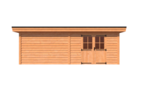 Tuinhuis plat dak 700 x 300cm