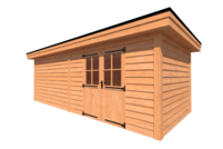 Tuinhuis plat dak 700 x 300cm