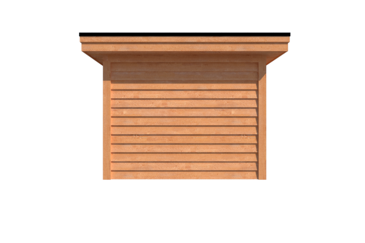 Tuinhuis plat dak 700 x 300cm