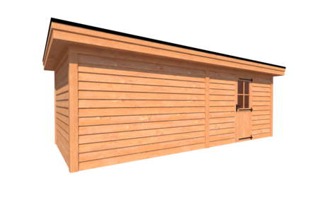 Tuinhuis plat dak 700 x 300cm Tuinhuis plat dak 700 x 300cm