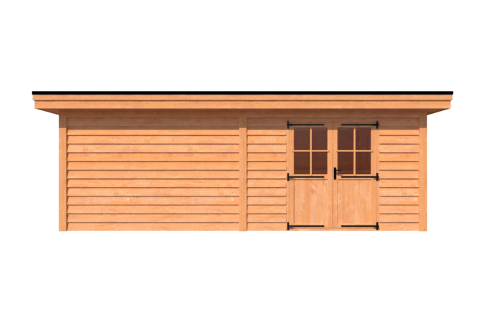 Tuinhuis plat dak 700 x 350cm Tuinhuis plat dak 700 x 350cm