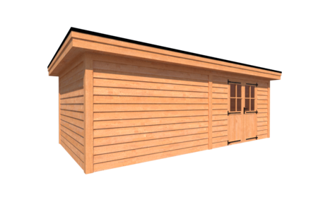 Tuinhuis plat dak 700 x 350cm