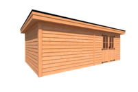 Tuinhuis plat dak 700 x 400cm