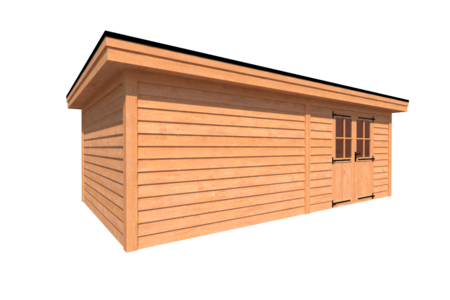 Tuinhuis plat dak 700 x 400cm