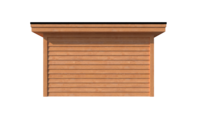 Tuinhuis plat dak 700 x 400cm