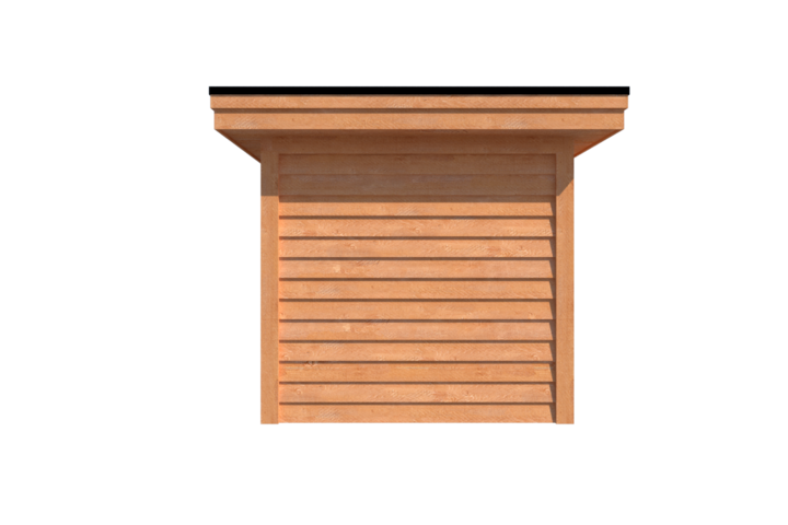 Tuinhuis plat dak 750 x 250cm Tuinhuis plat dak 750 x 250cm