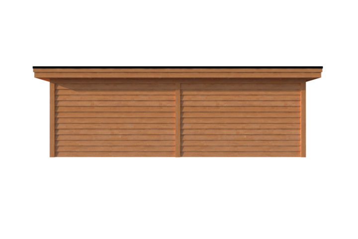 Tuinhuis plat dak 750 x 350cm