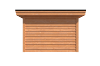 Tuinhuis plat dak 750 x 350cm