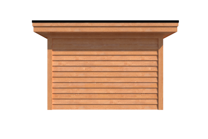 Tuinhuis plat dak 750 x 350cm