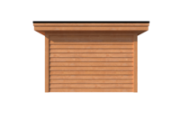 Tuinhuis plat dak 750 x 350cm