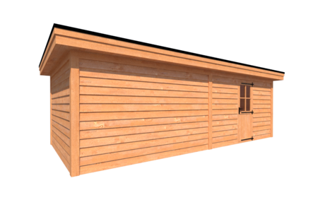 Tuinhuis plat dak 750 x 350cm