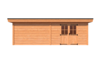 Tuinhuis plat dak 750 x 400cm Tuinhuis plat dak 750 x 400cm