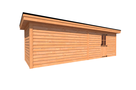 Tuinhuis plat dak 800 x 250cm