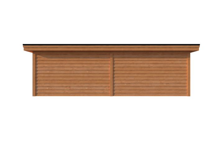 Tuinhuis plat dak 800 x 250cm Tuinhuis plat dak 800 x 250cm