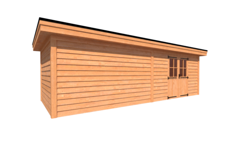 Tuinhuis plat dak 800 x 300cm