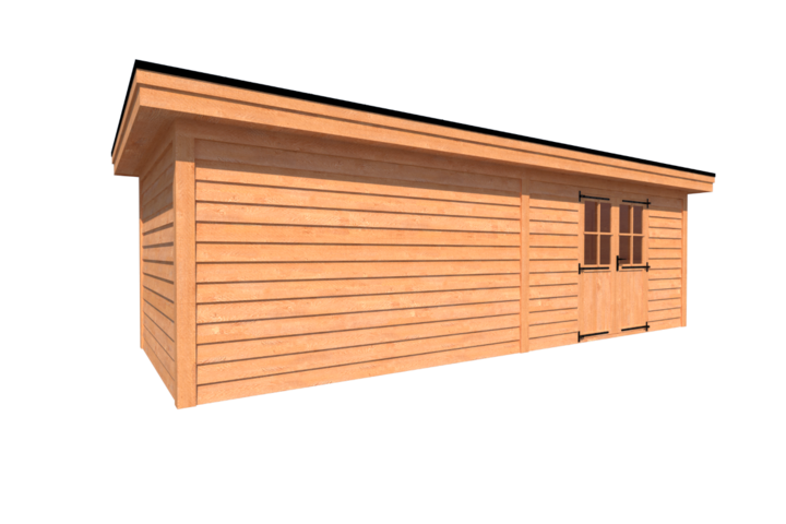 Tuinhuis plat dak 800 x 300cm