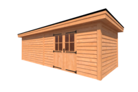 Tuinhuis plat dak 800 x 300cm