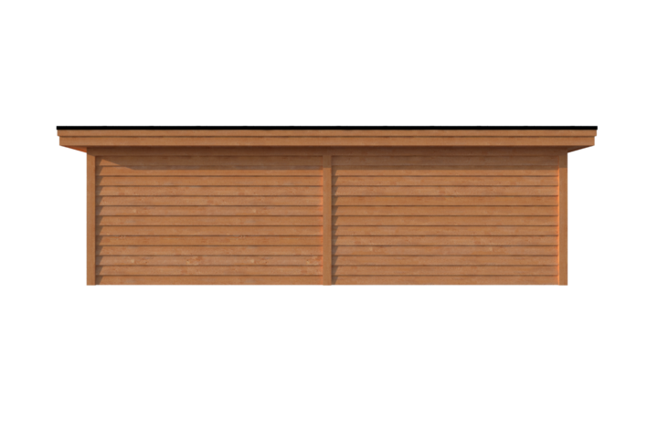 Tuinhuis plat dak 800 x 300cm