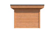 Tuinhuis plat dak 800 x 300cm