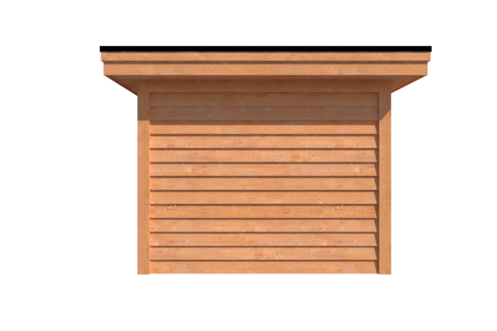 Tuinhuis plat dak 800 x 300cm