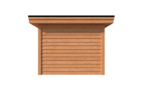 Tuinhuis plat dak 800 x 300cm