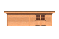 Tuinhuis plat dak 800 x 350cm Tuinhuis plat dak 800 x 350cm