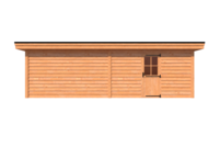 Tuinhuis plat dak 800 x 350cm